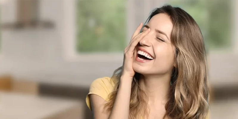 smile make over woman smiling