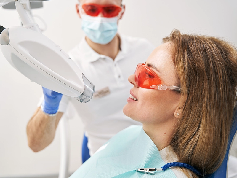 laser tooth whitening treatment